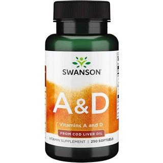 스완슨 비타민 A & D 소프트젤, 250정, 1개 상품 이미지