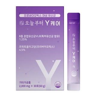 오늘부터 Y케어 질 유래 특허 여성유산균, 60g, 1개 상품 이미지