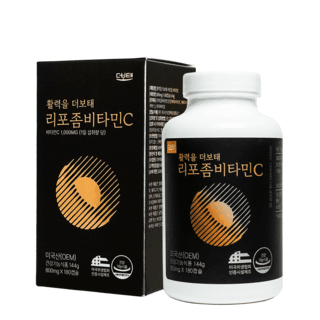 활력을 더보태 리포좀 비타민C, 180정, 1개 상품 이미지