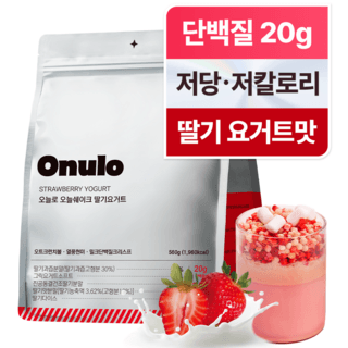 오늘로 오늘쉐이크 식사대용 단백질 쉐이크 딸기요거트맛 대용량, 560g, 1개 상세 이미지