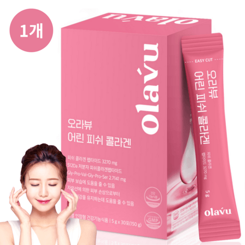 오라뷰 저분자 어린 피쉬 콜라겐 펩타이드 식약처 개별인정형 젤리스틱 30포 상세 이미지