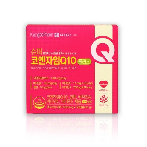 종근당경보 슈퍼 코엔자임Q10 플러스 5중 기능성 코큐텐 60캡슐 상품 이미지