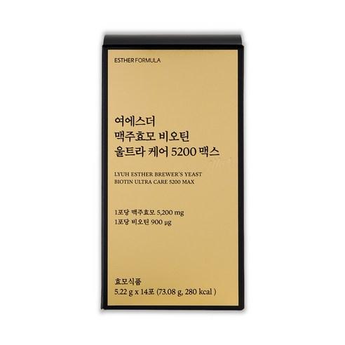 여에스더 맥주효모 비오틴 울트라 케어 5200 맥스, 14회분, 1개 상품 이미지