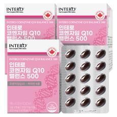 인테로 코엔자임 Q10 밸런스 500 30g, 60정, 3개 상품 이미지