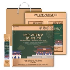 개성고려삼인 6년근 고려홍삼정 골드녹용 스틱 + 쇼핑백 세트, 360g, 1박스 상세 이미지