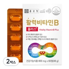 종근당 활력비타민B 플러스, 60정, 2개 상세 이미지