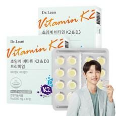 닥터린 초임계 비타민K2 & D3 프리미엄, 30정, 2개 상품 이미지