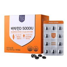 라이프케어 비타민D 5000IU 18g, 1개, 180정 이미지
