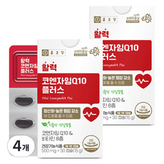 종근당 활력 코엔자임Q10 플러스 15g, 4개, 30정 상품 이미지