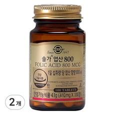 솔가 엽산 800, 100정, 41g, 2개 이미지