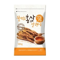 꿀먹은 홍삼 말랭이, 1개, 100g 상세 이미지