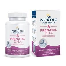 Nordic Naturals 프레나탈 DHA - 임신과 수유기 중 의 두뇌 발달을 증진시키는 임산부 영양제 무가향 RUS-01748 1 1, 1개, 180정 이미지