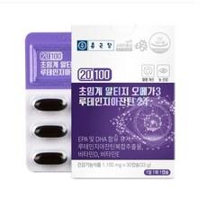 초임계 알티지 오메가3 루테인 지아잔틴 건강기능식품 1100mg, 30정, 3개 이미지