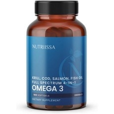 Nutriissa 플 스펙트럼 Omega-3 – 1175 mg EPA DHA and DPA – Krill Cod Salmon & Fish Oil Blend – EPEB Cert, Nutriissa 플 스펙트럼 Omega-3 – 117 상세 이미지
