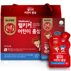닥터포이 웰키커 어린이 홍삼 키즈 영양제, 20ml, 30개 상세 이미지