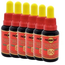 폴리넥타 프로폴리스 액상 30ml Polenectar 폴리넥타 브라질 프로폴리스 액상 왁스프리80 30ml x6병, 6개 상세 이미지