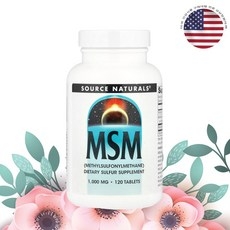 소스내추럴스 MSM 식이유황 2000mg 몰리브덴 비타민C 120정 1개 상세 이미지