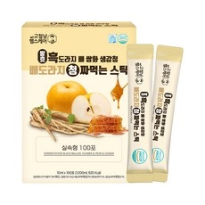 고철남헬스케어 고철남 발효 흑도라지 배 쌍화 생강청 배도라지청 짜먹는스틱 형 10ml 100포 1개, 1L 상세 이미지