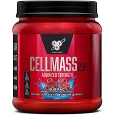 BSN CELLMASS 2.0 운동 후 회복 BCAA 크레아틴 및 글루타민 포함 - 케토 친화적 블루 레이즈 25회분 221496, 1개 상세 이미지