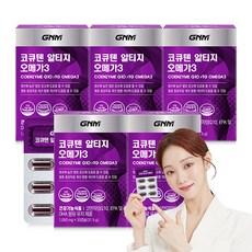 GNM 코큐텐 알티지 오메가3 / 코엔자임Q10 코엔자임큐텐 rTG, 30정, 5개 상품 이미지