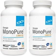 XYMOGEN Omega MonoPure 1300EC Bundle - 60 Softgels + 120 Softgels - Fish Oil with 3X Greater Absor