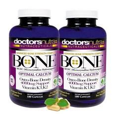 (2팩) 칼슘 1000 밀리그램 4000 밀리그램 MCHC 완벽한 최대 뼈 강도 지원을 위한 Doctors Nutra Nutraceuticals Plus K1. K2 마그네슘, (2팩) 칼슘 1000 밀리그램, 4000 밀리그램 M, 2개, 180정 이미지