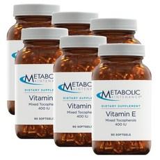 메타볼릭 비타민E 컴플렉스 (믹스 토코페롤) 400IU 소프트젤 Metabolic Maintenance Vitamin E, 90정, 6개 상품 이미지