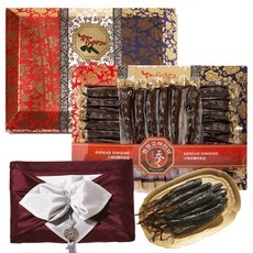 고려 홍삼정과 1kg 한지함 상견례 설 명절 부모님 선물, 보자기(레드)+노리개, 800g, 1개 상세 이미지