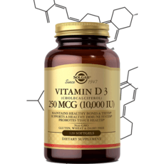 솔가 비타민 D3 콜레칼시페롤 10000IU 120소프트젤, 1개, 120정 이미지