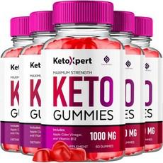 5팩 케톡스퍼트 케토 구미 전문가 ACV 고급 포뮬러 사과 사이다 식초 비타민 보충제 엑스퍼트 1000MG 엽산 B12 비트 루트 300개