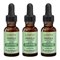 Bee 프로폴리스 액체 추출물 5:1 프로폴리스 추출물, 1 Fl Oz (Pack of 3), 새 패키지, 3개, 0.03l 상세 이미지