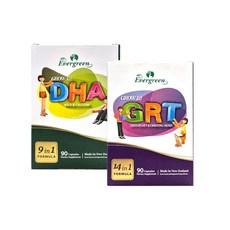 Evergreen Life Ltd. 에버그린 어린이 세트 GRT + DHA 총720캡슐, 1세트, 90정 이미지