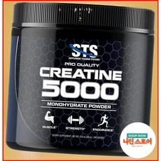 STS 크레아틴 300g 100 순수 원료 모노하이드레이트 파우더 운동 전 후 근육 지구력 증진 60회 분량 스쿱 포함 미국내수용, 분말, 1개 상품 이미지