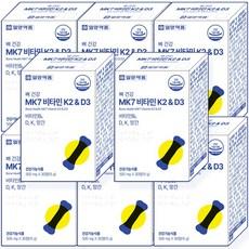 일양약품 뼈건강 MK7 비타민 K2 & D3 비타민B6 D K 망간 메나퀴논 갱년기 여성 노년층 골밀도 뼈 식약처 순도 99%, 8개, 30정 상품 이미지