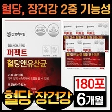 2중기능성 혈당유산균 식약청인증 건강헤아림 당케어 바나바잎추출물 프로바이오틱스 한달분, 6박스, 30회분 상세 이미지