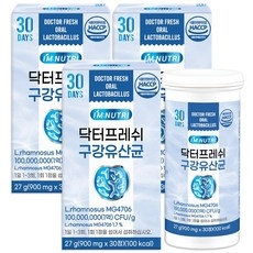 아임뉴트리 닥터프레쉬 특허 구강유산균, 3개, 30정 상세 이미지