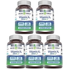 어메이징 뉴트리션 비타민 K2 100mcg 캡슐, 알약/캡슐, 5개, 120정 상세 이미지