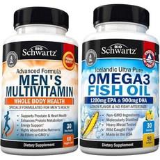 Advanced Daily Men's Multivitamin with Vitamin C A B D3 E and Zinc 1 Month Supply Plus Triple Stre, Advanced Daily Men's Multivita 상품 이미지