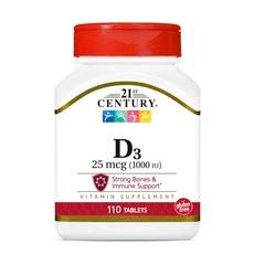 21세기센트리 비타민 D3 25mcg 1000IU 타블렛, 1개, 110정 이미지