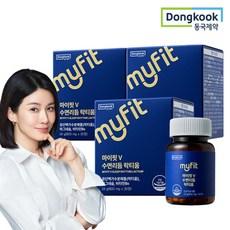 동국제약 마이핏 이보영 수면건강 식약처 인정 락티움 마그네슘 비타민B6, 30정, 3개 상품 이미지