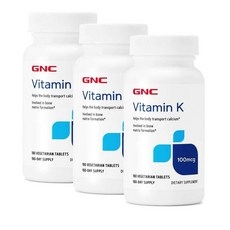 지엔씨 비타민K 100mcg GNC Vitamin K, 3개, 180정 상세 이미지