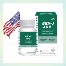 (국내배송)오메가-3 & 징코 1204mg x 90캡슐(USA)+EPA+DHA, 90정, 1박스 이미지