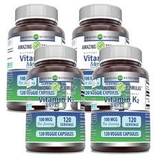어메이징 뉴트리션 비타민 K2 100mcg 캡슐, 알약/캡슐, 4개, 120정 상품 이미지