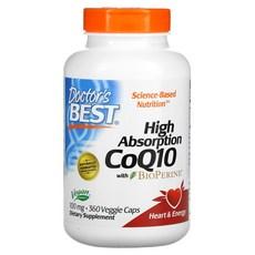 닥터스베스트 CoQ10 바이오페린 함유 100mg 베지캡슐 360정, 1개 상품 이미지