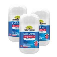 네이처스웨이 키즈 스마트 오메가3 츄어블 딸기 Nature's Way 뉴질랜드 kid smart OMEGA3 FISH OIL HIGH DHA, 3개, 50정 이미지