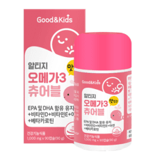 내츄럴플러스 굿앤키즈 어린이 알티지오메가3 츄어블, 90정, 11개 이미지