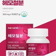 헤모철분 성장기청소년 임산부 철분보충 비타민B6 B12 체내산소운반 혈액생성, 6개, 90정 상세 이미지