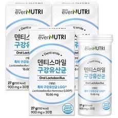 에버뉴트리 덴티스마일 구강유산균 자일리톨 특허 유산균, 3개, 30정 상세 이미지