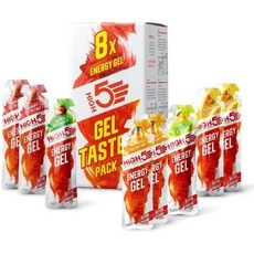 HIGH5 에너지 겔 테이스터 5가지 맛 휴대용 철인 헬스 스포츠 팩 23g 8팩, 1개, 320g 상세 이미지