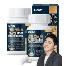 GNM 관절 연골 뼈건강엔 MSM 비타민D 비타민K2, 60정, 2개 상품 이미지